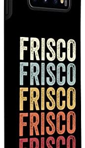 Galaxy S10 Frisco Texas Frisco TX Retro Vintage Text Case