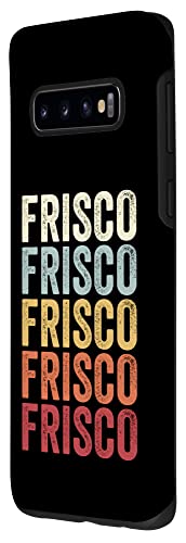 Galaxy S10 Frisco Texas Frisco TX Retro Vintage Text Case