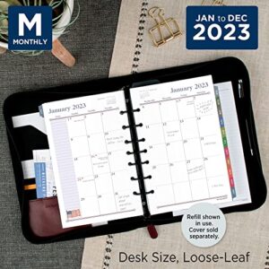 AT-A-GLANCE Charles Wysocki 2023 RY Monthly Planner Refill, Loose-Leaf, Desk Size, 5 1/2" x 8 1/2"