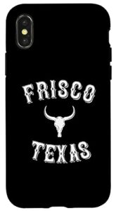 iphone x/xs frisco texas / cool western cowboy vintage frisco tx case