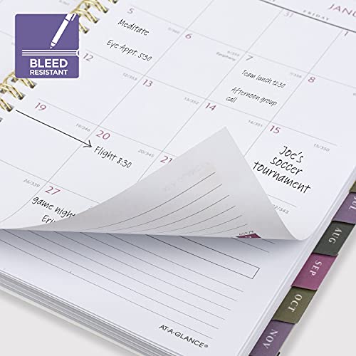 2022 Desk Calendar, AT-A-GLANCE Desk Pad Calendar, 17-3/4" x 11", Compact, Watercolors (SK91-705)