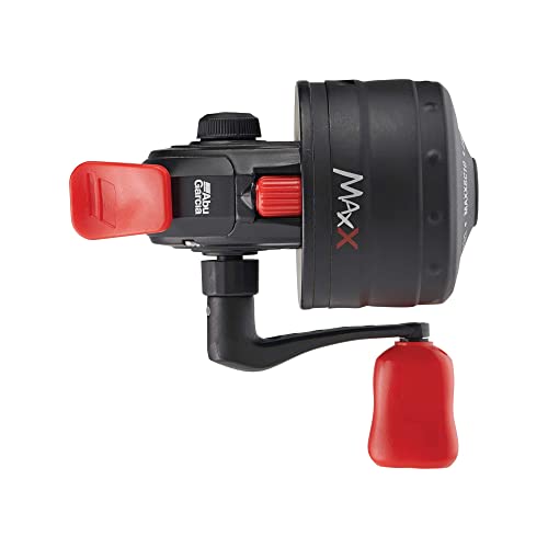 Abu Garcia Max X Spincast Fishing Reel,Red