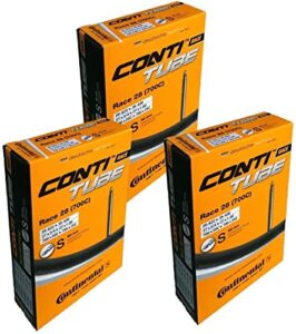 continental race 28″ 700×20-25c inner tubes – 80mm long presta valve (pack of 3 tubes)