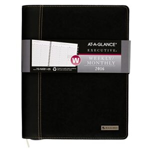 at-a-glance weekly / monthly appointment book / planner 2016, executive, 8-1/4 x 10-7/8 inches, black (70-nx81-05)