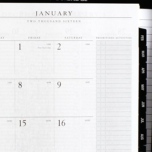 AT-A-GLANCE Weekly / Monthly Appointment Book / Planner 2016, Executive, 8-1/4 x 10-7/8 Inches, Black (70-NX81-05)