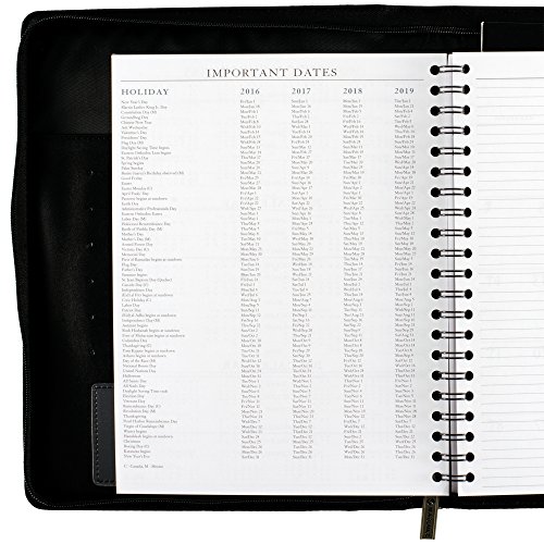 AT-A-GLANCE Weekly / Monthly Appointment Book / Planner 2016, Executive, 8-1/4 x 10-7/8 Inches, Black (70-NX81-05)