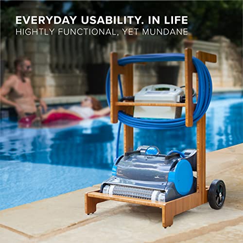 Terra Premium Caddy for Dolphin Robotic Pool Cleaners - All-New Patent-Pending Design for Pool Robot Mobility, Storage & Transport.