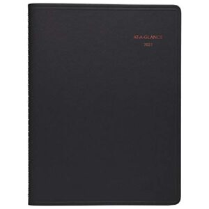 2022 weekly & monthly appointment book & planner by at-a-glance, 8-1/4″ x 11″, large, 800 range, black (7086405)