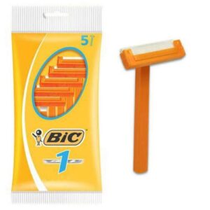 Bic Men Classic Sensitive Disposable Razors, 5 Count (Pack of 1)