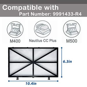 Macaberry 9991433-R4 Spring Filter Cartridges Compatible with Dolphin M400, M500, Wave 65, Wave 90, Oasis Z5, Nautilus Plus, Nautilus CC Plus Robotic Pool Cleaners, 4 Pack