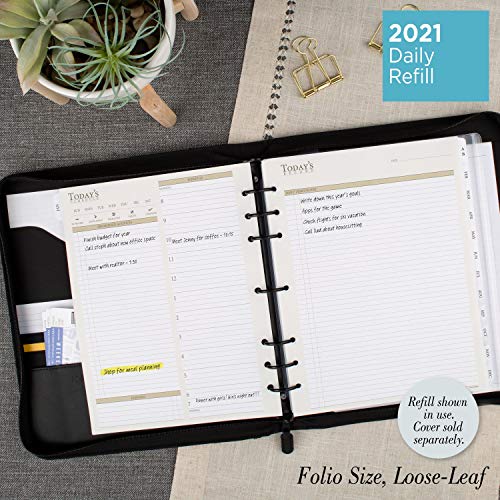 at-A-Glance Undated Daily Planner Refill, 2 Months, 7-Ring, 8-1/2" x 11", Folio Size, Size 5 (038-225)