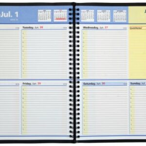 AT-A-GLANCE QuickNotes Recycled Weekly/Monthly Appointment Book, 8 x 10 Inches, Black, 2013 (76-01-05)