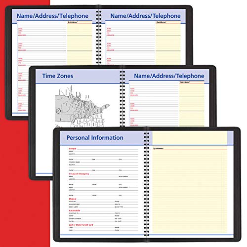 AT-A-GLANCE QuickNotes Recycled Weekly/Monthly Appointment Book, 8 x 10 Inches, Black, 2013 (76-01-05)