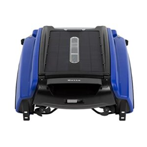 betta se (2023 model) – solar powered automatic robotic pool skimmer with enhanced core durability and re-engineered twin salt chlorine tolerant motors (blue)