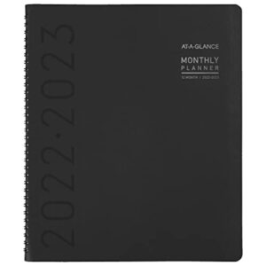 AT-A-GLANCE 2022-2023 Planner, Monthly Academic, 9" x 11", Large, Contempo, Black (70074X05)