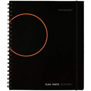 planning notebook by at-a-glance, undated, 8-1/2″ x 11″, plan. write. remember., with reference calendars, black (7062090521)
