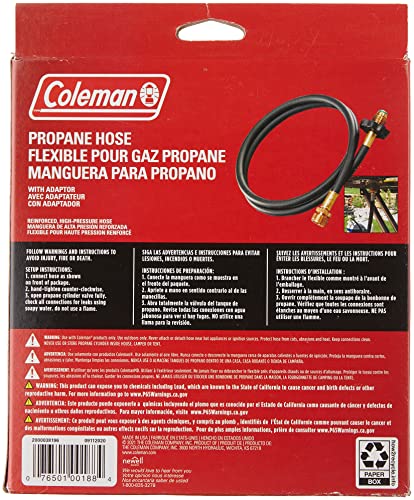 Coleman High-Pressure Propane Hose and Adapter