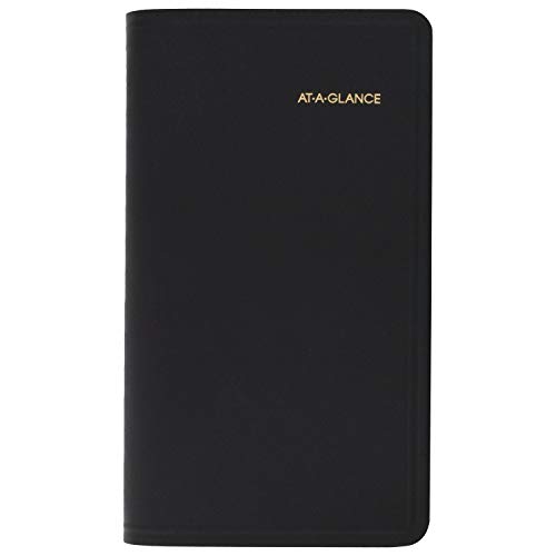 2022 Pocket Calendar by AT-A-GLANCE, Weekly Appointment Book & Planner, 3-1/4" x 6-1/4", Pocket Size, Refillable, Black (7000805)