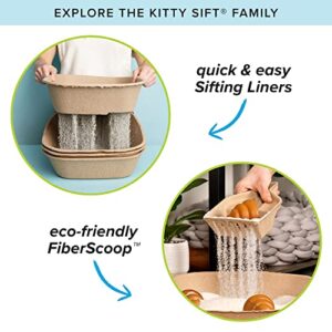 Kitty Sift (6-Pack) Disposable Cat Litter Box, Sustainable, Clean - Large, 6-Pack