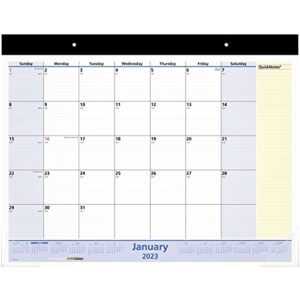 at-a-glance 2023 monthly desk calendar, desk pad, quicknotes, 22″ x 17″, standard (sk70000)