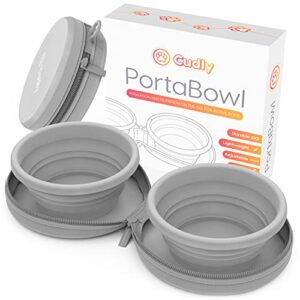 CUDLY PortaBowl - Portable Dog Bowl, Collapsible Dog Bowls, Travel Dog Bowls, Portable Water Bowl for Dog | Collapsable Doggy Bowl, Foldable Dog Bowl, Collapsible Bowls for Camping, Dog Bowl Travel