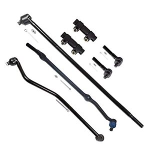 scitoo 7pcs suspension kit front tie rod adjusting sleeve inner outer tie rod end connecting tie rod track bar fit 1993-1998 for jeep grand cherokee for jeep grand wagoneer