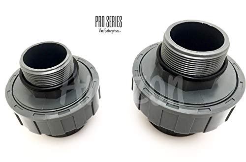 Van Enterprises 1.5" PRO Series PVC Male/Female Union Fitting Adapter - Schedule 80 [Available 1.5" and 2" Union]