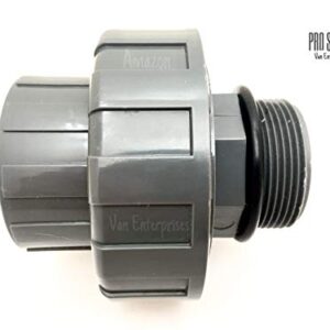 Van Enterprises 1.5" PRO Series PVC Male/Female Union Fitting Adapter - Schedule 80 [Available 1.5" and 2" Union]