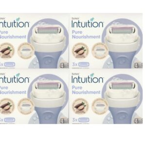 Schick Intuition Pure Nourishment with Organic Cocoa Butter 12 Cartridge Women's Razor Refills