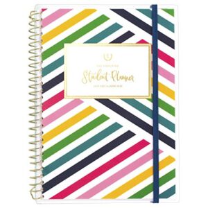 academic student planner 2021-2022, simplified by emily ley for at-a-glance weekly & monthly planner, 5-1/2″ x 8-1/2″, small, for school, happy stripe (els21-200a)