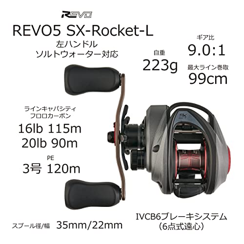 Abu Garcia Revo SX Rocket Low Profile Reel - LE