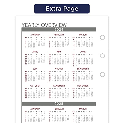 AT-A-GLANCE 2023 Daily Planner Refill, Hourly, 3-3/4" x 6-3/4", Size 3, Portable Size, One Page Per Day, Loose Leaf (063-125Y)