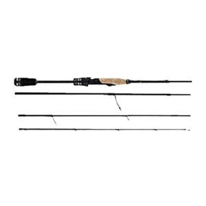 abu garcia hsps-664l mgs bass fishing rod, spinning, hornet stinger plus, 4 pieces