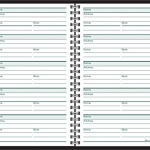 AT-A-GLANCE Telephone / Address Book, Large Print, 500 Entries, 8.38 x 5.38 Inches, Black (80LP1105,Small)