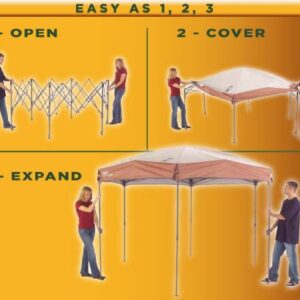 Coleman Back Home Screened Canopy Tent with Instant Setup, Screenhouse Outdoor Canopy and Sun Shade with 1 Minute Set Up