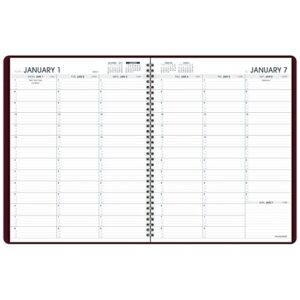 AT-A-GLANCE Weekly Appointment Book / Planner, January 2018 - January 2019, 8-1/4" x 10-7/8", Winestone (7095050)