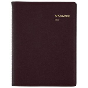 AT-A-GLANCE Weekly Appointment Book / Planner, January 2018 - January 2019, 8-1/4" x 10-7/8", Winestone (7095050)