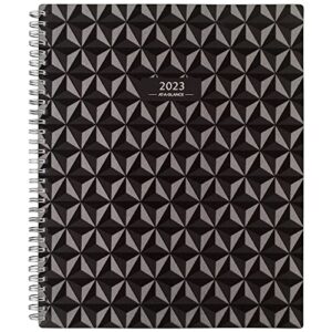 AT-A-GLANCE Elevation 2023 RY Block Format Weekly Monthly Planner, Black, Large, 8 1/2" x 11"