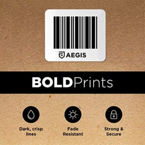 Aegis Adhesives - Compatible Label Replacement for Brother DK-1221 (0.9 Inch) Square Label, Use with QL Label Printers - 12 Rolls + 1 Frame