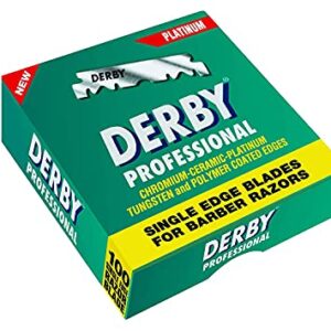 Derby Professional Single Edge Razor Blades, 100 Count (Pack of 2)