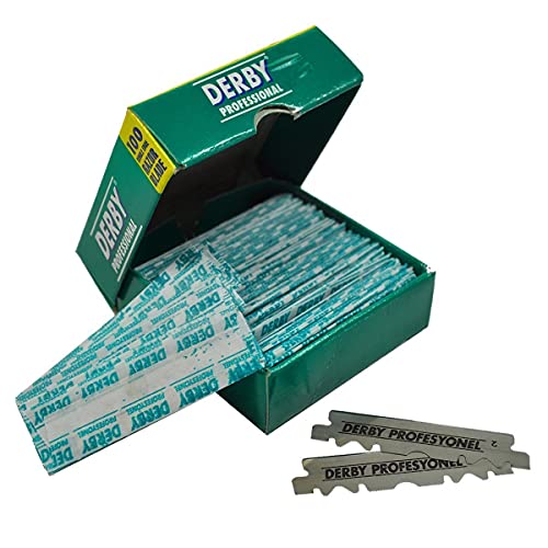 Derby Professional Single Edge Razor Blades, 100 Count (Pack of 2)