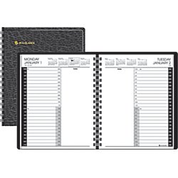 at-a-glance 2017 24-hour daily appointment book, 6.88 x 8.75 page size,black (70-824-05)