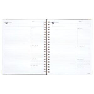 AT-A-GLANCE Notebook, 8-1/4" x 11", Ruled, 80 Sheets, Harmony Collection, Track Goals and Wins, Blue (6099-407-20)
