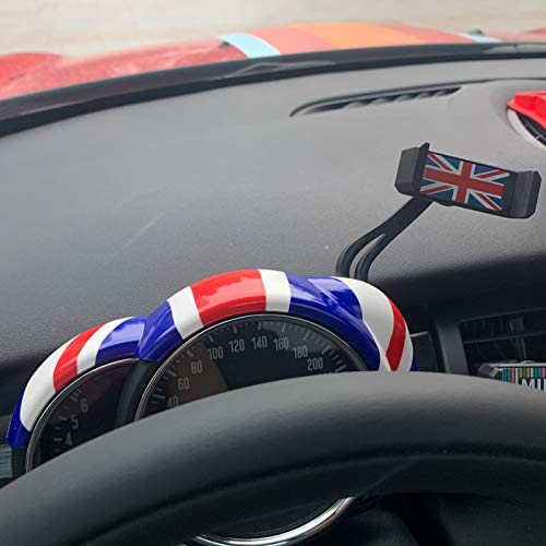 YaaGoo for Mini Cooper F55 F56 F57 F58 F60 Tachometer Cover Smartphone Holder Combination Unnion Jack Style