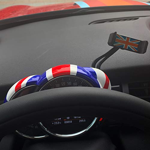 YaaGoo for Mini Cooper F55 F56 F57 F58 F60 Tachometer Cover Smartphone Holder Combination Unnion Jack Style