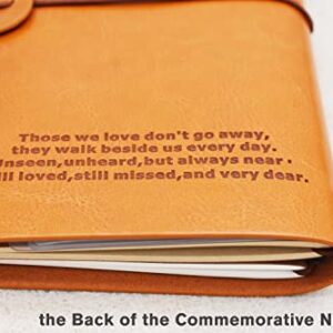 XPL Brother Memorial Remembrance Gift-Bereavement Gift-Refillable Travel Photo Diary Journal-Those We Love Don't Go-Letters to My Brother in Heaven,In Loving Memory-Sympathy Gifts for Loss of Brother