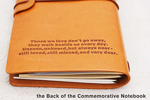 XPL Brother Memorial Remembrance Gift-Bereavement Gift-Refillable Travel Photo Diary Journal-Those We Love Don't Go-Letters to My Brother in Heaven,In Loving Memory-Sympathy Gifts for Loss of Brother