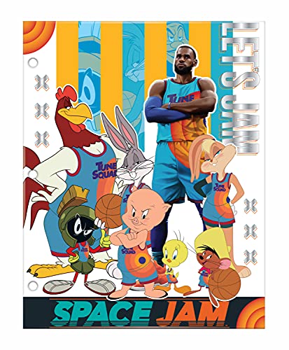 Warner Brothers Space Jam Stationary Bundle, 3-Ring, 1" Binder, Notebook, Folder