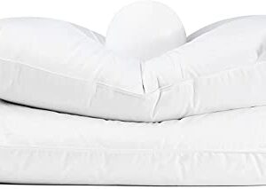 Continental Bedding - Siberian White Goose Down Pillow - Standard Size Soft Luxury Pillow for Sleeping - 800 Fill Power - Perfect Level of Softness - Great for Side, Back & Stomach Sleepers