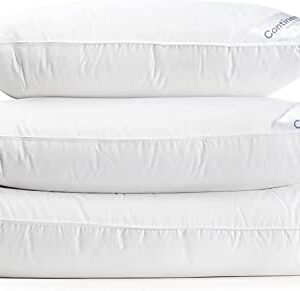 Continental Bedding - Siberian White Goose Down Pillow - Standard Size Soft Luxury Pillow for Sleeping - 800 Fill Power - Perfect Level of Softness - Great for Side, Back & Stomach Sleepers